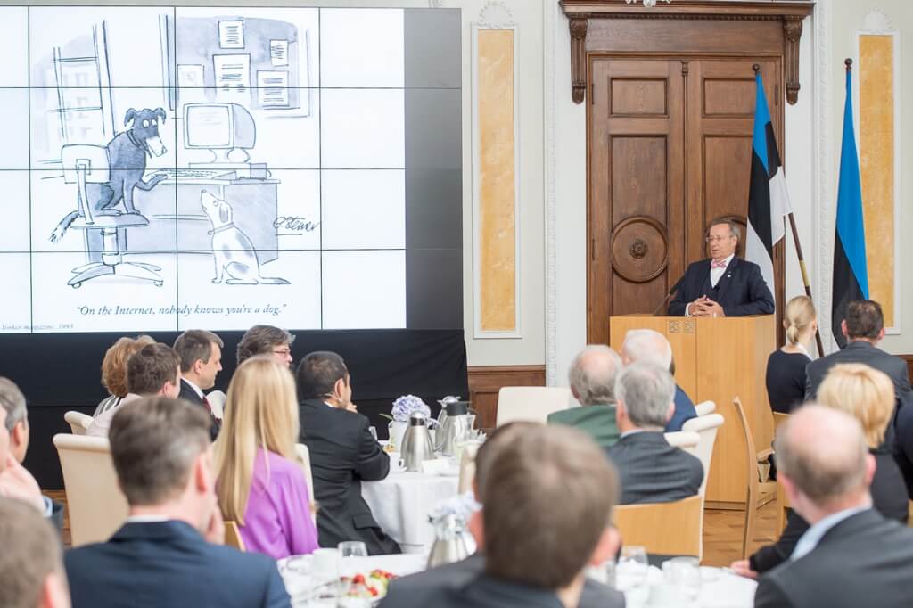 President Toomas Hendrik Ilvese avakõne Eesti sõprade rahvusvahelise kokkutuleku sümpoosionil Foto: Raigo Pajula