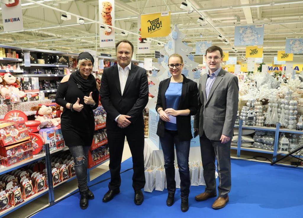 Hetk enne avaüritus algust: Gerli Padar, Vygintas Šapokas, Maria Jufereva, Jaanus Riibe Foto: Maxima Eesti