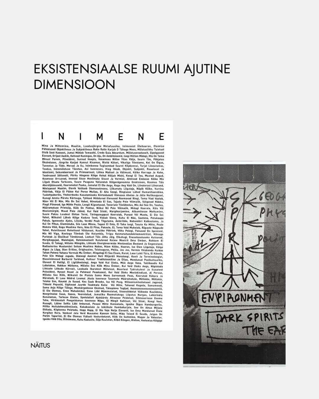 Eksistensiaalse ruumi ajutine dimensioon näitus GoodNews 03.03.26