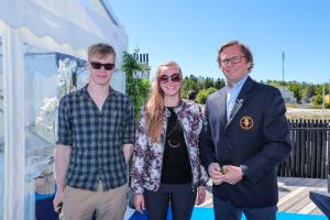 Marit Liik Idea PR ja paremal Indrek Ilves Haven Kakumäe sadama juht