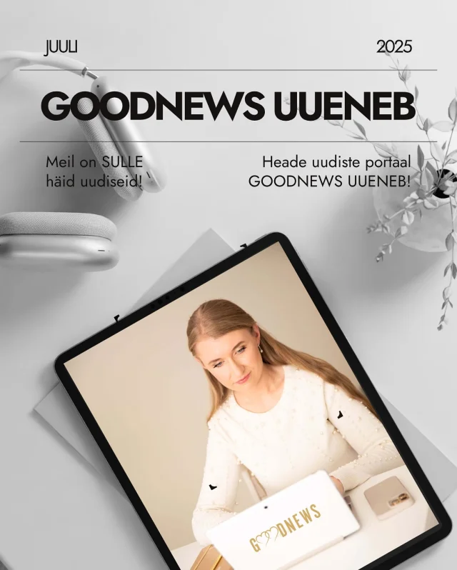 Meil on SULLE häid uudiseid: Heade uudiste portaal GOODNEWS UUENEB! 

Jah, me uuendame HEADE UUDISTE PORTAALI aga seniks ootame SINU VIHJEID heade inimeste ja nende heade tegude kohta. Heade uudiste portaali kaudu saad tänada ja tunnustada oma lähedasi ja miks mitte ka võõrast.

Kui tead kedagi, kes väärib tunnustamist, saada meile vihje: vihje@goodnews.ee

AVAME UUE PORTAALI PEAGI!

#goodnews #headuudised #headinimesed #headeesmärgid #heategevus