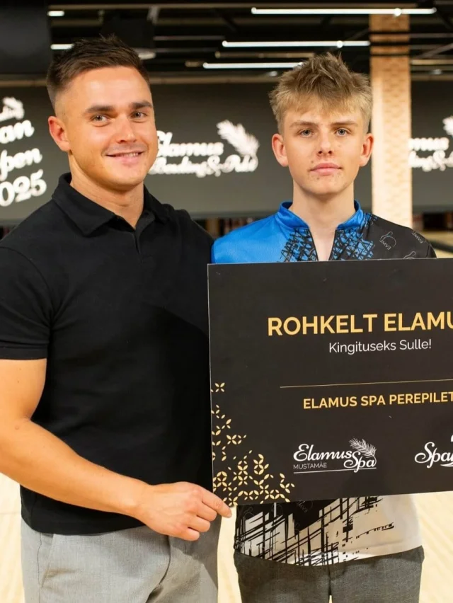 GALERII I Estonian Open 2025: “Bowling on rohkem kui lihtsalt spordiala”

Neljapäeval alguse saanud Estonian Open 2025 on suurim bowlinguturniir, mida Eestis ja Baltikumis seni nähtud. Bowlingusaali õhustik oli pidulik ja pingeline, sest kohale on tulemas ala tipud tervest Euroopast ning auhinnafond ulatub 33000 euroni.

Avapäeval oli kohal ka kuuekordne Eesti meister Kert Truus, kes rääkis võistlustel nii bowlingust kui spordialast, tulevikulootustest ja enda isiklikest unistustest.
“Täna on ikka väga uhke tunne. Nii suurt võistlust ei ole Eestis ega Baltikumis varem korraldatud ja mul on väga hea meel, et see nüüd lõpuks siin toimub,“ rääkis Truus turniiri avapäeval vastavatud kodusaalis.

Rahvusvahelise bowlinguturniiri Estonian Open 2025 melus paistsid silma ka 14-aastane Isabella Eigo ja tema isa Erkko. Kolm aastat tagasi bowlinguga alustanud Isabella on juba täna tulevikulootus, kes võistleb täiskasvanutega võrdsel tasemel.

“Meil on Isabellale väga suured lootused,” sõnab isa Erkko, muiates, et tütar suutis talle juba võistluse esimesel päeval kolmekümne punktiga pähe teha. Isabella ise jääb tagasihoidlikuks: “See oleneb päevast ja radadest, aga vahel suudan talle ära teha küll.”

Vaata videointervjuusid ning loe: GoodNews.ee
Fotod: GoodNews, Sven Tupits